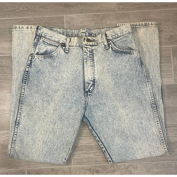 Vintage Light Acid Washed Wrangler Denim Jeans - Picture 1 of 3
